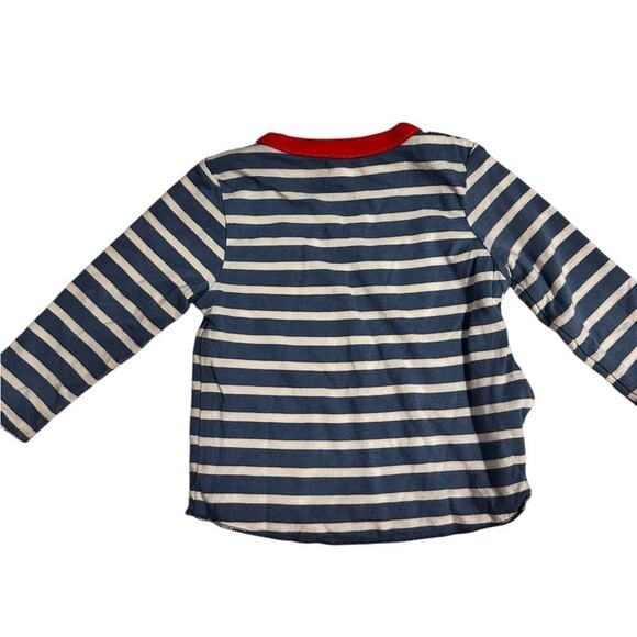 Baby Boden Reversable Dinosaur Long Sleeve Top with buttons on the shoulder‎ - Picture 2 of 6